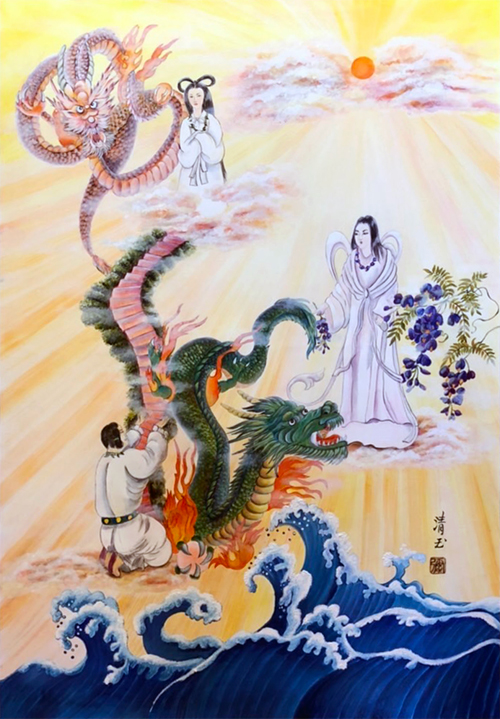 大嘗祭記念式典にて元伊勢籠神社に奉納（2019年11月14日）